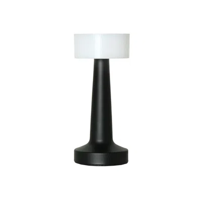 Hivvago 9" Black Metal Lighthouse Table Lamp