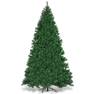 Hivvago 9 Feet Pre-lit Pvc Artificial Christmas Tree With 700 Led Lights In Green