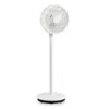 Hivvago 9 Inch Portable Oscillating Pedestal Floor Fan With Adjustable Heights And Speeds-white