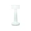 Hivvago 9" White Metal Lighthouse Table Lamp In White