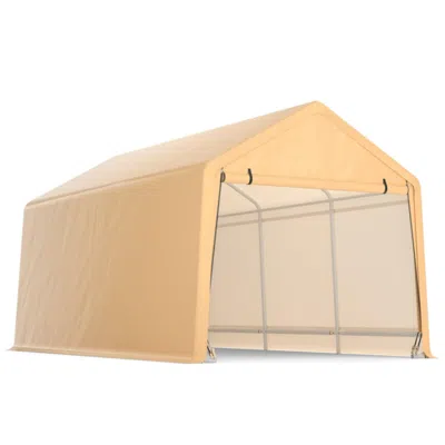 Hivvago 9 X 17 Feet Heavy Duty Carport Canopy-yellow In Blue