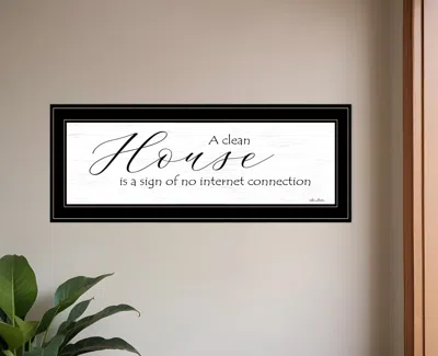 Hivvago A Clean House Black Framed Print Wall Art