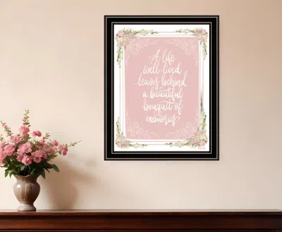 Hivvago A Life Well Lived Black Framed Print Wall Art