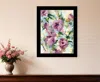 Hivvago Abstract Floral Black Framed Print Wall Art In Multi