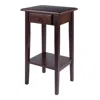 Hivvago Accent Side Table Walnut