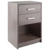 Hivvago Accent Table Nightstand Ash Gray