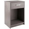 Hivvago Accent Table Nightstand Ash Gray