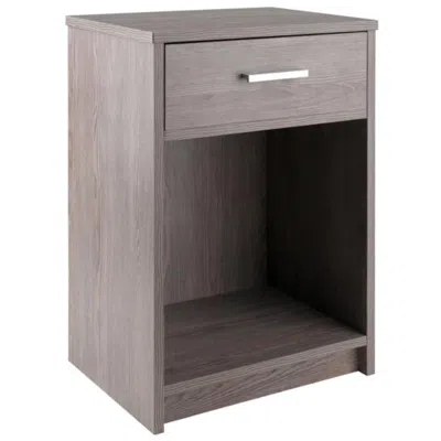 Hivvago Accent Table Nightstand Ash Gray
