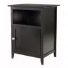 Hivvago Accent Table Nightstand Black