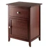 Hivvago Accent Table Nightstand Walnut