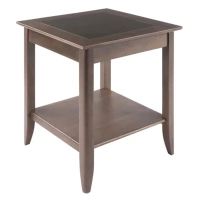 Hivvago Accent Table Oyster Gray In Neutral