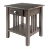 Hivvago Accent Table Oyster Gray