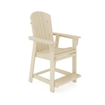 Hivvago Adirondack Style Counter Chair In Brown