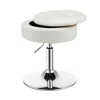 Hivvago Adjustable 360° Swivel Storage Vanity Stool With Removable Tray