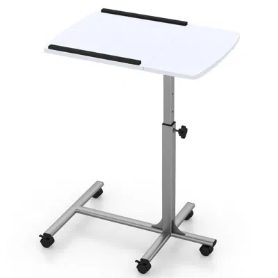Hivvago Adjustable Angle Height Rolling Laptop Table