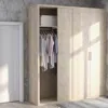 Hivvago Adjustable Closet Organizer Kit With Shelves And Hanging Rods For 4 To 6 Feet-white