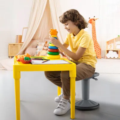 Hivvago Adjustable-height Wobble Chair Active Learning Stool For Office Stand Up Desk-gray