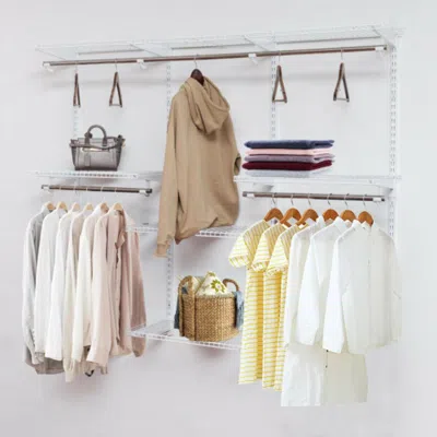 Hivvago Adjustable Wall Mounted Closet Rack System With Shelf In Multi