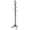 Hivvago Adjustable Wooden Tree Coat Rack With 8 Hooks-brown