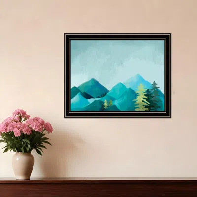Hivvago Adventure Awaits Black Framed Print Wall Art