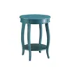 Hivvago Affiable Side Table, Teal Blue In Blue