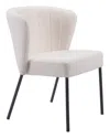 Hivvago Aimee Dining Chair (set Of 2) Cream In White