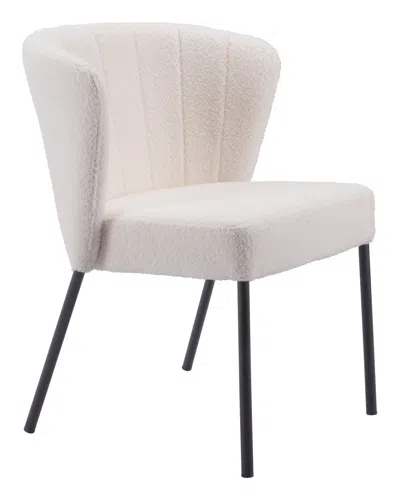 Hivvago Aimee Dining Chair (set Of 2) Cream In White