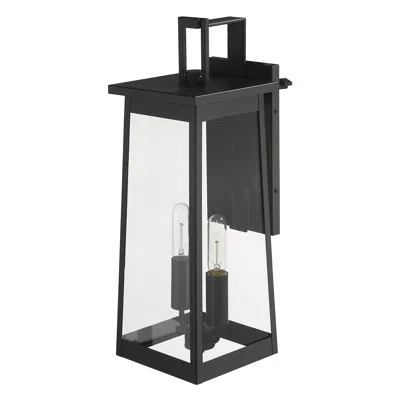 Hivvago Alden 2-light Matte Black Wall Light