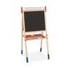 Hivvago All-in-one Wooden Height Adjustable Kid's Art Easel With Magnetic Stickers And Paper
