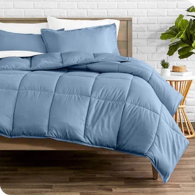 Hivvago All Season Super Soft Down Alternative Comforter Set Blue