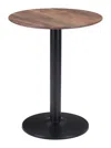 Hivvago Alto Bistro Table Brown & Black In Brown