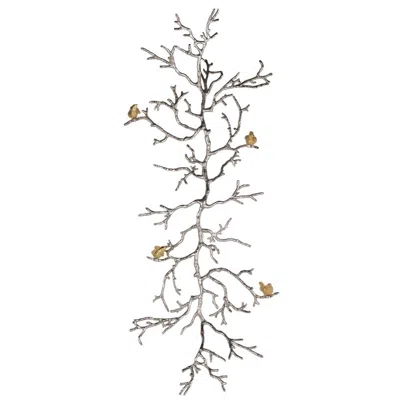 Hivvago Aluminum Branch Wall Sculpture,silver