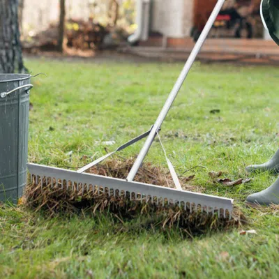 Hivvago Aluminum Rake With 36 Inch Wide Rake Head And 68 Inch Long Handle