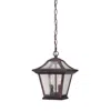 Hivvago Antique Bronze Birdhouse Shape Outdoor Hanging Light