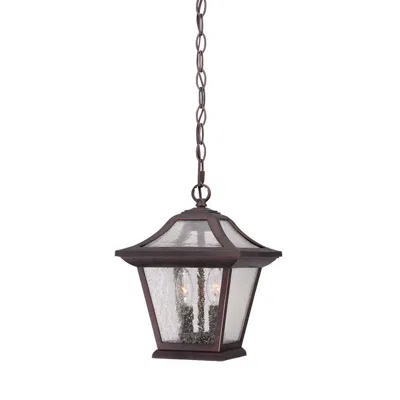 Hivvago Antique Bronze Birdhouse Shape Outdoor Hanging Light