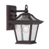 Hivvago Antique Bronze Birdhouse Shape Outdoor Wall Light In Brown