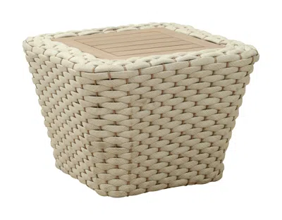 Hivvago Antul Coffee Table White & Natural In Neutral