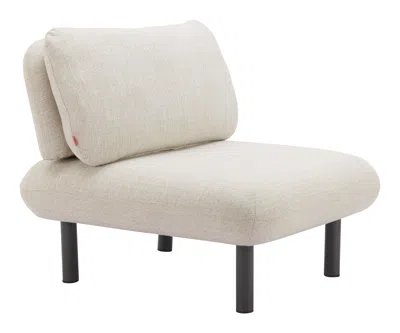 Hivvago Aperto Accent Chair Beige In White