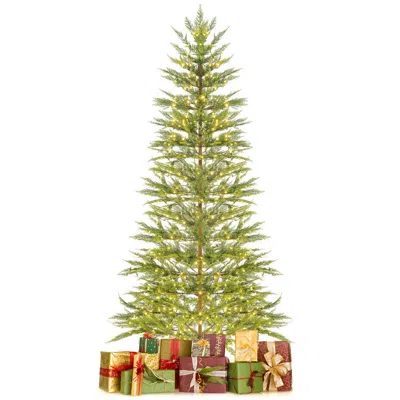 Hivvago Artificial Cypress Christmas Tree Pre-lit Hinged