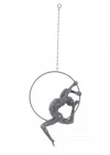 Hivvago Athletic Man Hanging Ring Sculpture In Multi