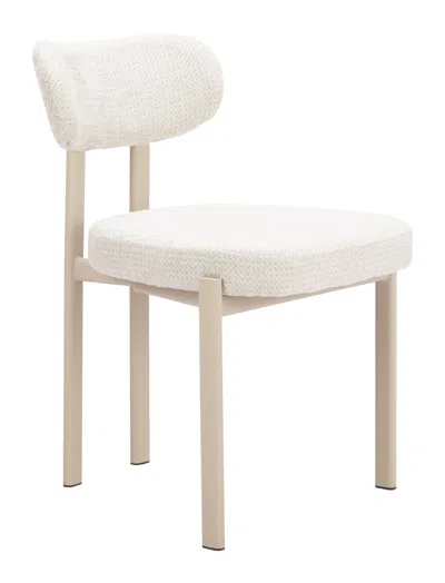 Hivvago Aurea Dining Chair (set Of 4) Light Gray In Neutral