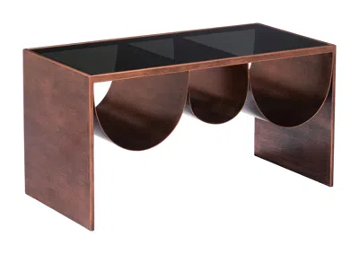 Hivvago Aveiro Coffee Table Copper & Black In Brown