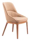 Hivvago Ayr Dining Chair (set Of 2) Tan In Brown