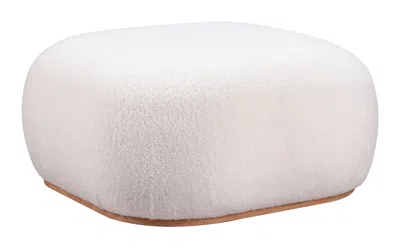 Hivvago Azua Ottoman Cream In White