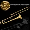Hivvago B Flat Trombone Golden Brass With Mouthpiece