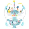 Hivvago Baby Activity Center Height Adjustable Baby Bouncing Saucer With Interactive Toys