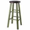 Hivvago Bar Stool Rustic Green And Walnut