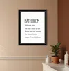 Hivvago Bathroom Escape Black Framed Print Bathroom Wall Art In Multi