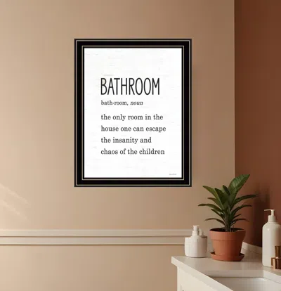 Hivvago Bathroom Escape Black Framed Print Bathroom Wall Art In Multi