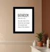Hivvago Bathroom Escape Black Framed Print Bathroom Wall Art In Multi